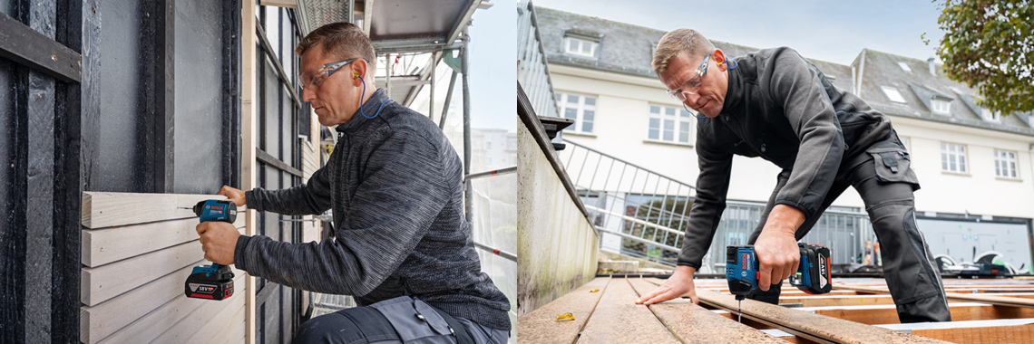 コードレスインパクトドライバー「GDR 18V-220C」および「GDR 18V-220CH（本体のみ）」の使用シーン